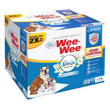 Four Paws Wee Wee Odor Control With Febreze Freshness Pads 150 Count White 22 Febreze Pet Smell Puppy Pads