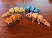 Bearded Dragon - Flexible Figure - 3D Printed and Articulated Dragon,  Sensory Toy, Fidget Toy, Stim Toy, Desk Toy, Lizard Toy