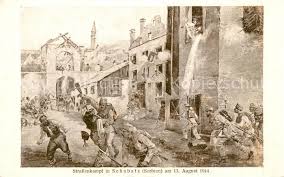 The crushing defeat occurred barely a month into the conflict, but it became emblematic of the russian empire's experience in world war i. Ak Ansichtskarte Schabatz Strassenkampf Am 13 August 1914 1 Weltkrieg Kuenstlerkarte Nr Wg17151 Oldthing Ansichtskarten Serbien