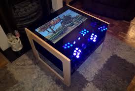Fisher's ultimate gaming coffee table Pixelbox Arcade Arcade Retro Gaming Tables Uk Company