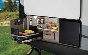 In fact, not only can upgrades to areas outside the house expand your livable space, they can also softscape elements are the living components that add beauty and character to your outdoor space. 7 Incredible Travel Trailers With Outdoor Kitchens Rving Know How
