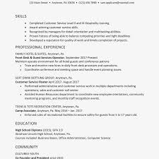 Resume Example For An Hourly Position