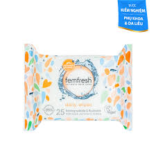 Khăn ướt vệ sinh vùng kín cao cấp hằng ngày Femfresh Intimate Skincare  Daily Wipes 25 tờ - Độc quyền thương hiệu Femfresh số 1 UK