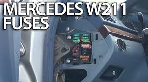 Where Are Fuses And Relays In Mercedes Benz W211 Fusebox Location E Class Youtube
