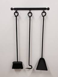 Fireplace Tool Set W Wall Mount Forged Collection Etsy Wall Mounted Fireplace Fireplace Tools Fireplace Tool Set