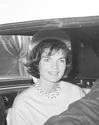 Portrait Of Jacqueline Kennedy Wearing A Straw Pillbox Hat And A Pale Blue Silk Dress Mrs Jacqueline Jackie Kennedy Jacqueline Kennedy Jackie Kennedy Style