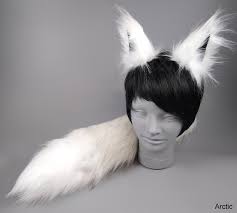 Arctic Wolf Halloween Costume Wolf Ears and Wolf Tail Fox - Etsy Australia