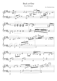 A playlist featuring brian mcknight. Back At One Brian Mcknight Sheet Music For Piano Solo Musescore Com