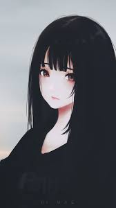 ✓ free for commercial use ✓ high quality images. Anime Girl Black Hair Sad Expression Semi Realistic Realistic Anime Girl Face 1080x1920 Wallpaper Teahub Io