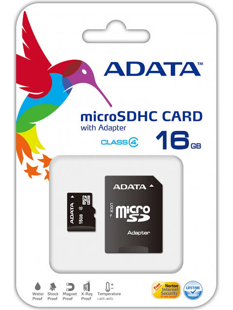 Image result for ADATA 16GB memory card"