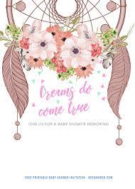 Free Dreamcatcher Invitation Templates Free Printable Birthday Invitations Free Printable Baby Shower Invitations Free Printable Invitations Templates