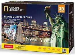 Vous devez d'abord construire le premier niveau formé de 492 pièces qui représente le territoire. 3d Puzzle New York Empire State Building Holdson Puzzle Store Nz