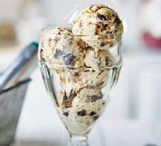 Pour into the ice cream machine and churn for 25 minutes until set. Christmas Pudding Ice Cream Recipe Bbc Good Food