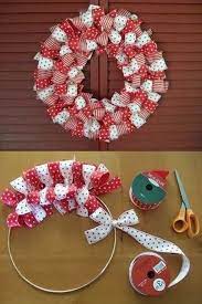 Guirlanda De Lacos Christmas Wreaths Diy Christmas Crafts Diy Christmas Wreaths