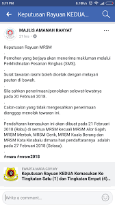 Semakan sbp 2019 dan keputusan rayuan kemasukan tingkatan 1 dan tingkatan 4. Keputusan Rayuan Mrsm Foto Media Mrsm Sultan Azlan Shah Facebook