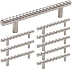 Form_title=kitchen cabinet design form_header=have your kitchen ooze style and class with your kitchen cabinets! 10 Pack Cabinet Handles Brushed Nickel Round Bar Cabinet Pulls 5in Hole Center Homdiy Hd201sn Stainless Steel Drawer Pulls Kitchen Cabinet Handles Cupboard Handles 10 Pack Amazon Com