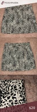 Black And White Cheetah Print Skirt Pin On My Posh Picks