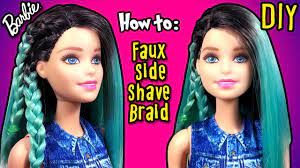 Diy How To Make Fake Half Shaved Hair Barbie Doll Barbie Hairstyles Half Shaved Hair Barbie Hairstyle Shaved Hair