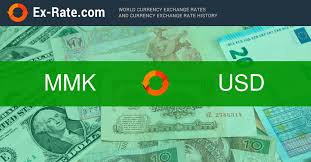 how much is 10000 kyats k mmk to usd according to the