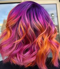 Since humans perceive each color distinctively, color theory helps artists and designers understand the relationship between each hue and identify the right color combination that will help relay their desired message through their artwork. Living In Colour On Instagram Mix Your Colors To Create The Perfect Customized Look Hairbybiancaros Sunset Hair Sunset Hair Color Pink Hair Highlights