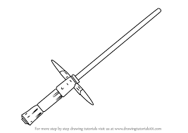 Learn How To Draw Kylo Ren S Lightsaber From Star Wars Star Learn How To Draw Kylo Ren S Lightsaber In 2020 Lightsaber Drawing Star Wars Drawings Kylo Ren Lightsaber