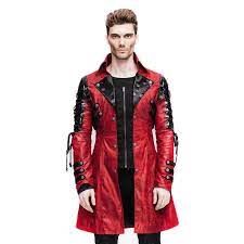 Steampunk Men S Fashion Leather Jackets Male Big Size Outwear Gothic Spliced Jackets Winter Turn Do Leather Jacket Style Leather Jacket Men Style Slim Fit Coat