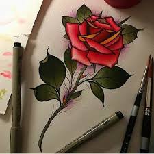 Pin By Aaron On Rosas Traditional Rose Tattoos Rose Tattoo Design Rose Tattoos