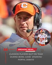BREAKING: Clemson has suffered a roster setback after two of its players  decided to transfer schools, choosing not to participate in the upcoming  bowl game with the Tigers. Both players are now