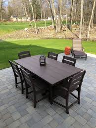 Lakeside 7 Piece Farmhouse Dining Set Farmhouse Dining Set Farmhouse Dining Brown Outdoor Furniture