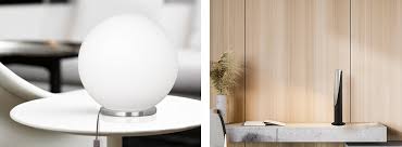 Defined by its clean lines and modern flair, this vanity is made from metal. Table Lamps Eglo