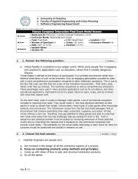 Human Computer Interaction Final Exam Model Answer 1 Answer Studocu