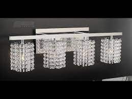 Led vanity lights, 23.3 inch crystal bathroom lighting fixtures over mirror 18w. Crystal Bathroom Vanity Lights Youtube