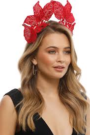 Florence Fascinator in Red by Morgan & Taylor for Hire