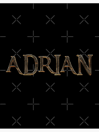 Impression rigide avec l'œuvre « Prénom Adrian » de l'artiste  wolfgangrainer