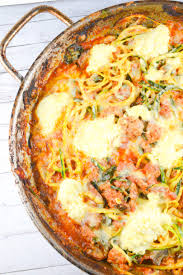 Baked Ziti Zucchini Zoodles Food E File Zoodle Recipes Spiralizer Recipes Healthy