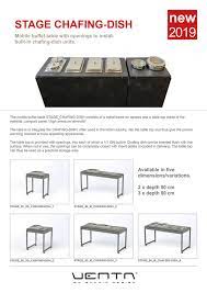 Bar height column base size: Venta Modular Buffet System Ventadesign