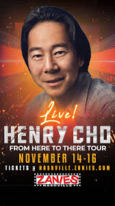 🚨 TICKET SELLOUT ALERT, Comedian and Zanies favorite Henry Cho returns  this weekend, November 14-16! Limited tickets to his Thursday show are  still available and will sell out--> ...