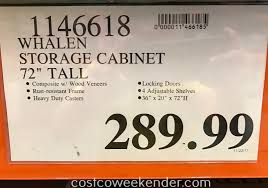 How much is a 27 gallon storage bin at costco? Whalen Industrial Metal And Wood Storage Cabinet Costco Weekender