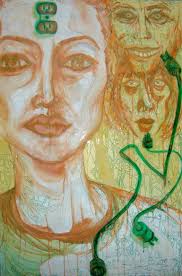 Disconnect/Distract Painting by Ginger Pennington