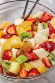 Many ambrosia salads include only canned fruit, but here we mix fresh—oranges, grapefruit, pineapple and kiwi—with jarred maraschino cherries and canned mandarin orange segments for a brighter taste. Summer Fruit Salad Fruit Salad Recipe The Dinner Bite