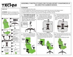 Elecwish Gaming Chair Instructions
