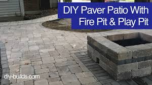 Adding a patio to your home can be a big decision but don't forget that it adds value to your home by creating an outdoor living space. Diy Paver Patio With Fire Pit Play Pit Short Retaining Wall Youtube