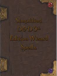 Simplified 5e Wizard Spellbook Dungeon Masters Guild Dungeon Masters Guild