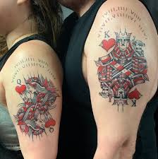 Ace of spades playing card tattoo with dice @major_ink_studios via instagram. Hyena Tattoos On Twitter Queen King Playing Cards By Goodnight Tattoos Playingcardtattoo King Queen Cards Cardtattoo Couplestattoos Hyenatattoos Https T Co Gtxb5cn83q