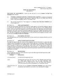What then is this all important deed of assignment i am alluding to? Deed Of Assignment Sample Security Interest Assignment Law
