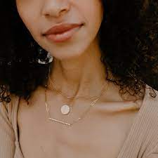 Galaxy Diamond Disc Necklace Eliza Page