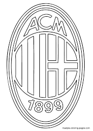 Here you can explore hq milan logo transparent illustrations, icons and clipart with filter setting like size, type, color etc. Ac Milan Soccer Club Logo Coloring Page Ac Milan Football Coloring Pages Coloring Pages