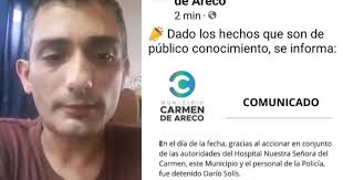 Detuvieron a Darío Solís acusado de abusar de una adulta mayor en el  hospital de Carmen de Areco