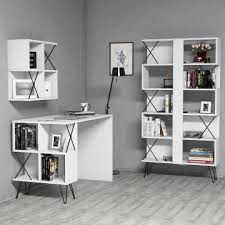 Çalışma masası fiyatları ve modelleri bedava kargo avantajıyla evidea'da. Extra Duvar Rafli Calisma Masasi Ve Kitaplik Takimi Beyaz Calisma Masasi Kitaplik Fiyatlari