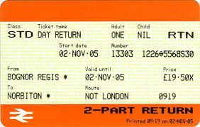 Return Fare Train Tickets Train Bognor Regis